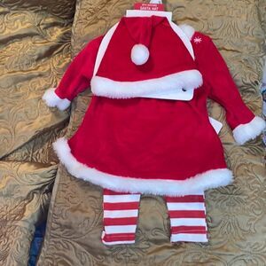 3 Piece Set With matching Santa Hat